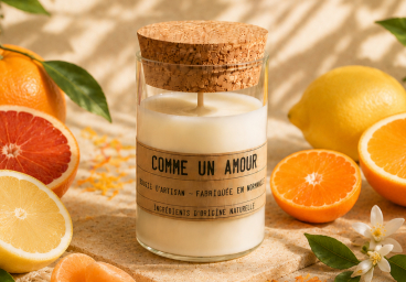 Bougie artisanale agrumes