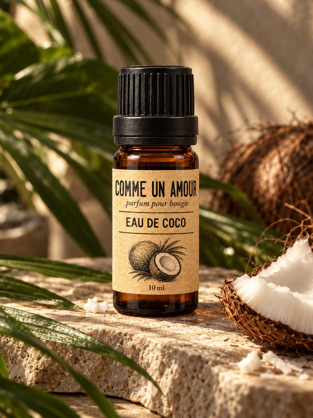 Parfum Eau de coco dans son décor botanique