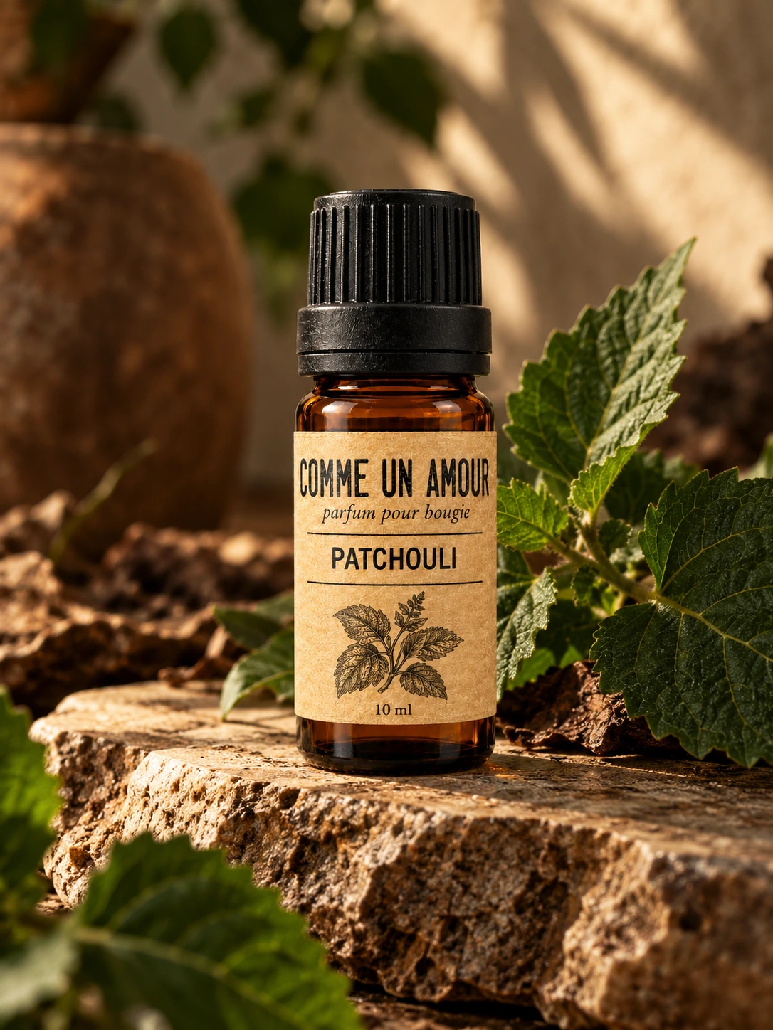 Parfum Patchouli dans son décor botanique